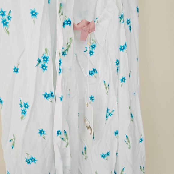 New Show Me Your Mumu Marmont Midi Dress Blue Floral Women's Size L NWT - Picture 11 of 13